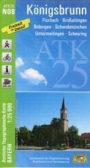 ATK25-N08 K&ouml;nigsbrunn (Amtliche Topographische Karte 1:25000)