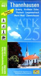 ATK25-N07 Thannhausen (Amtliche Topographische Karte 1:25000)