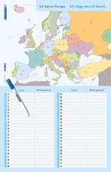Ich kenne Europa - L&auml;nder und Hauptst&auml;dte - Lerntafel mit Stift