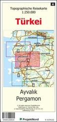Ayvalik - Pergamon - Topographische Reisekarte 1:250.000 T&uuml;rkei (Blatt 4)