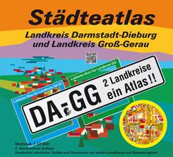 St&auml;dteatlas Landkreis Darmstadt-Dieburg und Landkreis Gro&szlig;-Gerau  1:13 000