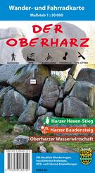 Der Oberharz, Wander- und Fahrradkarte