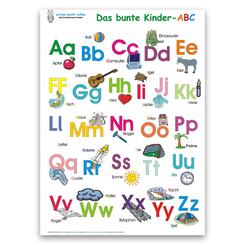 Das bunte Kinder-ABC. Poster 100 x 70 cm