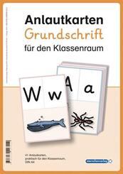 Anlautkarten Grundschrift f&uuml;r den Klassenraum
