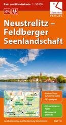 Rad- und Wanderkarte Neustrelitz - Feldberger Seenlandschaft 1 : 50 000