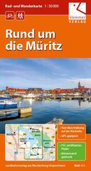 Rad- und Wanderkarte Rund um die M&uuml;ritz 1 : 50 000