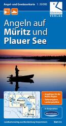 Angel- und Gew&auml;sserkarte M&uuml;ritz und Plauer See 1:50.000