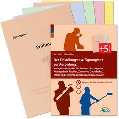 Der Eignungstest / Einstellungstest zur Ausbildung zum Anlagenmechaniker f&uuml;r Sanit&auml;r-, Heizungs- und Klimatechnik, Tischler, Zimmerer, Dachdecker, Maler und Lackierer, Fahrzeuglackierer, Maurer