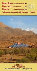 K14: Tafraoute - Amtoudi - A&iuml;t Mansour - Tanalt 1:120.000 + GPS-Waypoints