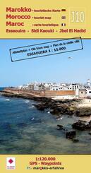 J10: Essaouira - Sidi Kaouki - Jbel El Hadid + Altstadtplan Essaouira