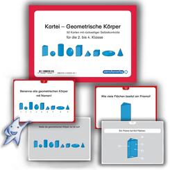 Kartei - Geometrische K&ouml;rper f&uuml;r die 2. bis 4. Klasse