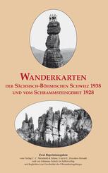 Wanderkarten der S&auml;chsisch-B&ouml;hmischen Schweiz 1938 und vom Schrammsteingebiet 1928