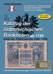 Katalog der &ouml;sterreichischen Banknoten ab 1759
