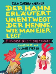Der Hahn erl&auml;utert unentwegt der Henne, wie man Eier legt