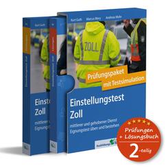 Einstellungstest Zoll: Pr&uuml;fungspaket mit Testsimulation