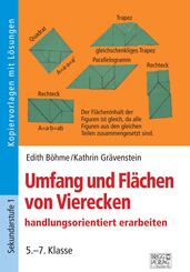 Umfang und Fl&auml;chen von Vierecken handlungsorientiert erarbeiten. 5.-7. Klasse