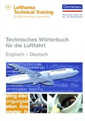 Technisches W&ouml;rterbuch f&uuml;r die Luftfahrt - Englisch-Deutsch