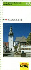 Arnsberg, Meschede, Warstein und M&ouml;hnsee Blatt 13, topographische Wanderkarte NRW