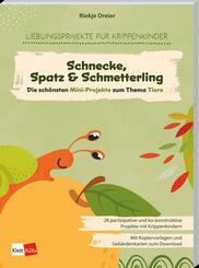 Die sch&ouml;nsten Mini-Projekte zum Thema Tiere: Schnecke, Spatz & Schmetterling