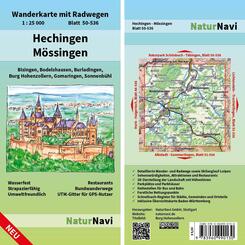 NaturNavi Wanderkarte mit Radwegen Hechingen - M&ouml;ssingen