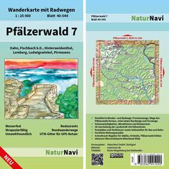 NaturNavi Wanderkarte mit Radwegen Pf&auml;lzerwald.Tl.7