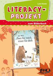 Literacy-Projekt zum Bilderbuch Zwei f&uuml;r mich, einer f&uuml;r dich