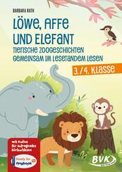 L&ouml;we, Affe und Elefant - Tierische Zoogeschichten gemeinsam im Lesetandem lesen