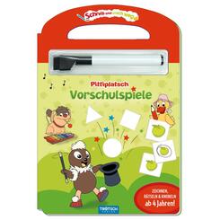 Tr&ouml;tsch Unser kleines Sandm&auml;nnchen Schreib und wisch weg Vorschulspiele Pittiplatsch Pappenbuch