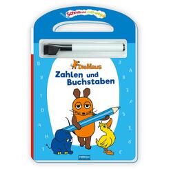Tr&ouml;tsch Die Maus Schreib und wisch weg Pappenbuch Zahlen und Buchstaben