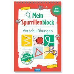 TR&Ouml;TSCH - Spurrillenblock "Vorschul&uuml;bungen" | &Uuml;bungsbuch mit vorgepr&auml;gten Linien f&uuml;r spielerische Schwung&uuml;bungen. &Uuml;bungsheft mit kreativen Bastelideen f&uuml;r zus&auml;tzlichen Lernspa&szlig; | Ab 4 Jahren