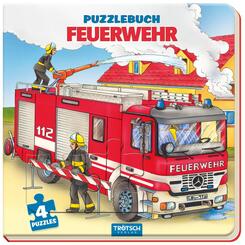 Tr&ouml;tsch Pappenbuch Puzzlebuch Feuerwehr