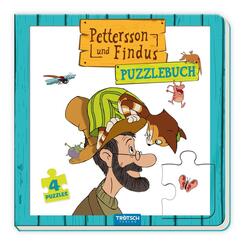 Tr&ouml;tsch Pettersson und Findus Pappenbuch Puzzlebuch