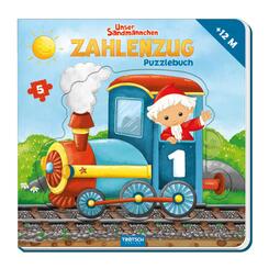 Tr&ouml;tsch Unser Sandm&auml;nnchen Puzzlebuch Zahlenzug Puzzlebuch