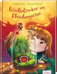 Wichtelzauber im Flaschengarten