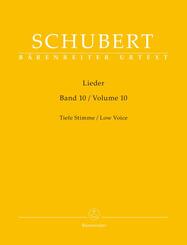 Lieder, Band 10 f&uuml;r tiefe Stimme