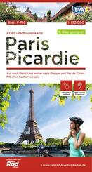 BVA ADFC Radtourenkarte Paris Picardie 1:150.000