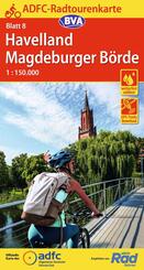 BVA ADFC Radtourenkarte Havelland Magdeburger B&ouml;rde 1:150.000