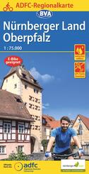 BVA ADFC Regionalkarte N&uuml;rnberger Land/ Oberpfalz 1:75.000