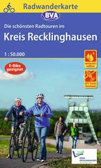 BVA Radwanderkarte Kreis Recklinghausen die sch&ouml;nsten Radtouren 1:50.000