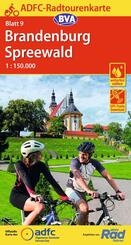 BVA ADFC Radtourenkarte Brandenburg Spreewald 1:150.000
