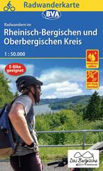 BVA Radwanderkarte Rheinisch-Bergischen und Oberbergischen Kreis 1:50.000
