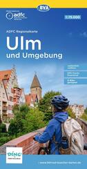 BVA ADFC Regionalkarte Ulm und Umgebung 1:75.000