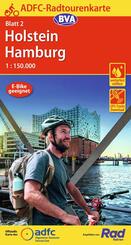 BVA ADFC Radtourenkarte Holstein Hamburg 1:150.000