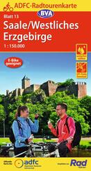 BVA ADFC Radtourenkarte Saale /Westliches Erzgebirge 1:150.000