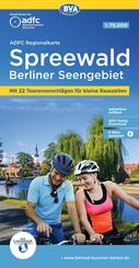 BVA ADFC Regionalkarte Spreewald Berliner Seengebiet 1:75.000