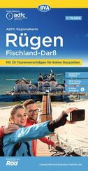 BVA ADFC Regionalkarte R&uuml;gen Fischland-Dar&szlig; 1:75.000