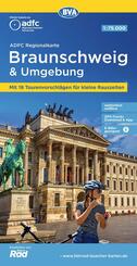 BVA ADFC Regionalkarte Braunschweig und Umgebung 1:75.000