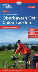 BVA ADFC Radtourenkarte Oberbayern Ost Chiemsee/Inn 1:150.000