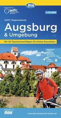 BVA ADFC Regionalkarte Augsburg und Umgebung 1:75.000