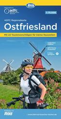 BVA ADFC Regionalkarte Ostfriesland 1:75.000